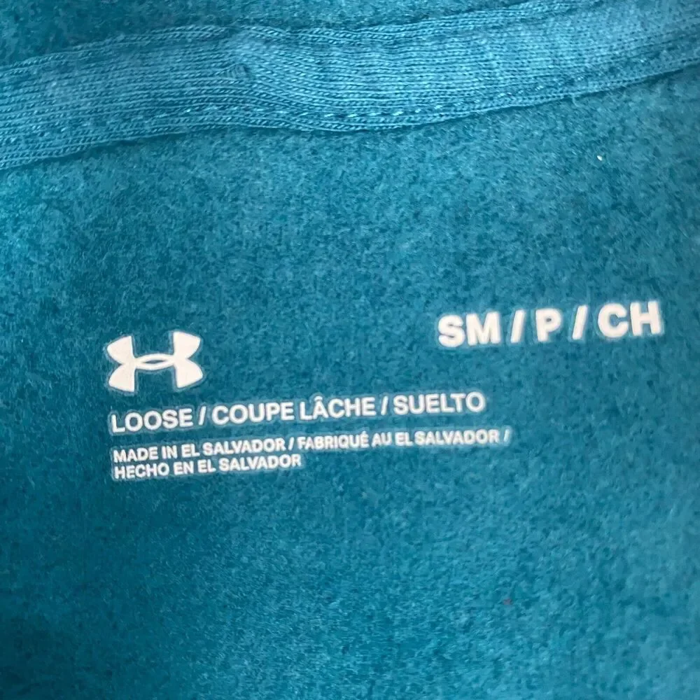 Under Armour Women's‎ Rival Fleece Logo Hoodie Green Size S Cotton Sweater New